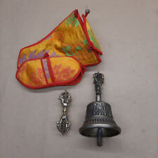 Tibetan Buddhist 5 Pronged Bronze Bell 5.5