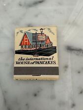 Rare The International House of Pancakes Full Unstruck Matchbook Vintage IHOP picture