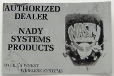 Vintage 1970's NADY SYSTEMS Guitar Wireless Authorized Dealer Orig Sticker Decal picture