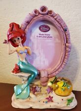 Vintage Disney Store Little Mermaid 3D Picture Frame with Flounder Snowglobe picture