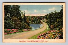 Beavertown PA-Pennsylvania, Scenic Greetings Road, Vintage c1940 Postcard picture