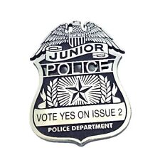 Vintage Junior Police Vote Yes on Issue 2 Police Department Brand New Never Used picture