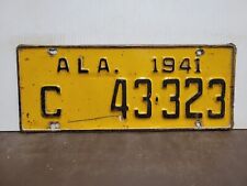 NICE 1941 Alabama License Plate Tag picture