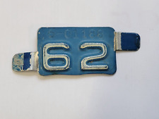 1962 MONTANA vintage License Plate METAL Registration Date TAB Tag 62 MT #2 picture