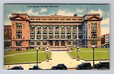 Omaha NE-Nebraska, Panoramic View Court House, Antique Vintage Postcard picture