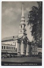 NH ~ 1st Cong. Church KEENE New Hampshire c1940's Cheshire County Postcard picture