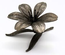 Vintage Rare Mid Century Lotus Flower Ashtray with Six Removable Petals Metal»»» picture