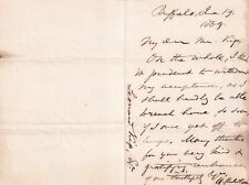 1869 1-page Arthur A. Cleveland Coxe letter Second Episcopal Bishop of New York picture