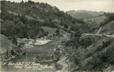 c1940 RPPC Eel River along the Redwood Highway, California - Vintage  Postcard picture