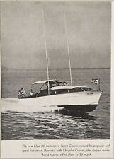 1947 Magazine Photo Elco 30' Sport Cruiser Boats Powered with Chrysler Crowns picture