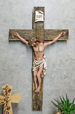 Passion of Jesus Christ Death at Calvary Crucifix Catholic INRI Wall Cross Decor picture