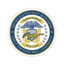 Navy Mustang I Did It The Hard Way I Earned It STICKER Vinyl Die-Cut Decal picture