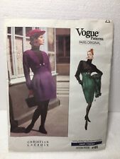 Vtg Vogue Paris Sewing Pattern 2183 Christian LaCroix Misses Jacket Skirt 6 8 10 picture