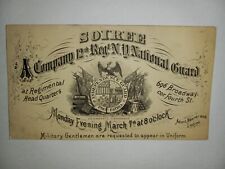 19th Century Soiree A Co 12th Reg N.Y. National Guard Ticket picture