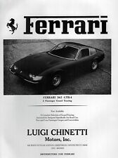 1971 Ferrari 365 GTB-4 Original Rare Print Ad picture