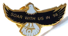 SOAR WITH US IN 1998 Masonic Lapel Pin picture