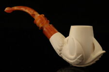 Eagle's Claw Block Meerschaum Pipe with custom case 13815 picture