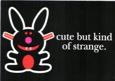 It's Happy Bunny Cute But Kind Of Strange 4 x 6 Art Postcard MINT NEW UNUSED picture