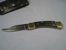 Vintage Buck 110 X Folding Pocket Knife with Sheath picture