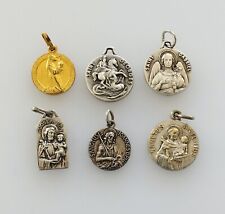 Mother Star Lot 6 Ancient Saint Religious Medals Various in Metal picture