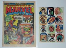 1972 Mighty World Of Marvel UK Comic #3 With Super Heroes Stickers Marvelmania picture