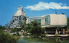 Disneyland House of the Future Tomorrowland Matterhorn in Background Postcard picture