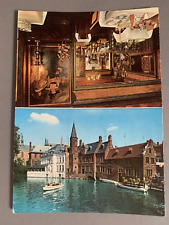 Vintage Duc De Bourgogne Restaurant Hotel Bruges Belgium Review Card Postcard picture