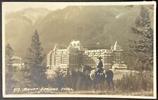 Banff Springs Hotel Canada Real Photo Vintage RPPC Postcard Posted 1940 picture
