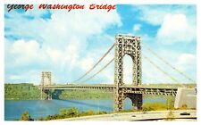 postcard George Washington Bridge over Hudson River New York 3906 picture