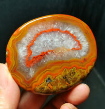 RARE 109.3g Natural and Beautiful Colorful Red Agate Crystal Healing R307 picture