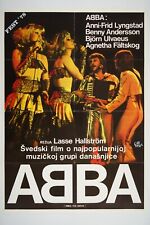 ABBA THE MOVIE 20x28 Original VERY RARE exYU movie poster 1977 LASSE HALLSTRÖM picture