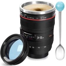 Camera Lens Coffee Mug, Fun Photo Stainless Steel Lens Mug Thermos Great Gifts picture