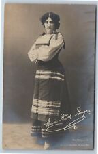 Postcard RPPC German Opera Singer Soprano Marie Burk Berger 1906 Autograph Card picture