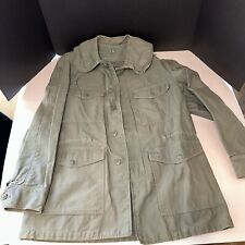 USAF Air Force Sage Green Man's Cotton Sateen Jacket w Hood, Small Regular picture