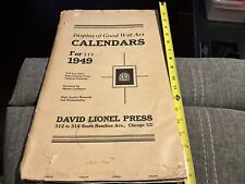 1949 Display Of Goodwill Calendars Salesman Sample Of 12 picture