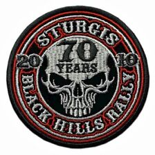 2010 Sturgis Rally 70th Anniversary Stencil Skull Patch [Iron on sew on -SP12] picture