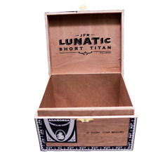 Lunatic Short Titan Maduro Empty Wooden Cigar Box 7