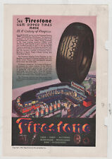 10x7 vintage FIRESTONE gum dipped tires- magazine advetisment picture