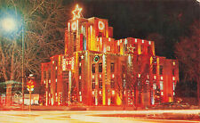 VINTAGE BOULDER CO COLORADO POSTCARD COUNTY COURTHOUSE CHRISTMAS LIGHTS 101922 R picture