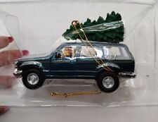 Vtg 1998 MAISTO CLASSIC  Green Ford Explorer TREE IN BED DIE-CAST,  ORNAMENT picture