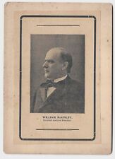 Old Cabinet Card Photo President William McKinley Our Third Martyred President picture