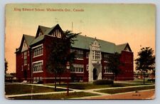 c1913 King Edward School Walkerville Ontario Canada Valentine ANTIQUE Postcard picture