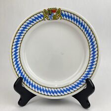 Vintage Seltmann Weiden Bavarian Crest Coat Of Arms 9” Luncheon Plate W Germany picture