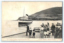 c1940's The Turbine Approaching The Pier Loch Ranza Isle of Arran Postcard picture
