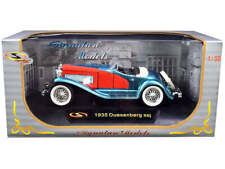 1935 Duesenberg SSJ Convertible Blue and Red 1/32 Diecast Model Car picture