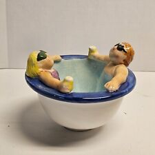 1995 Lotus Swimming Pool Chip Dip Serving Bowl Replacement Hot Tub Bowl Party picture