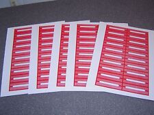 100 Blank Red Juke Box Labels Jukebox. 45rpm.  FREE S&H picture
