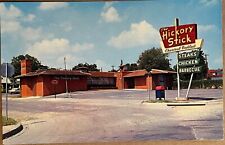 Waco Texas Hickory Stick Restaurant Mailbox Vintage Chrome Postcard c1960 picture