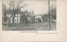 Saugus MA * Central Street c1905 * S.L. Blood Cliftondale Publisher Essex Co. picture