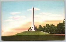 Sullivan Monument Newtown Battlefield New York Statue Sculpture Vintage Postcard picture